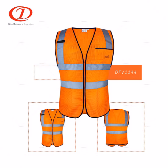 100% Polyester Mesh Reflective Safety Vest with ANSI/Isea 107-2020